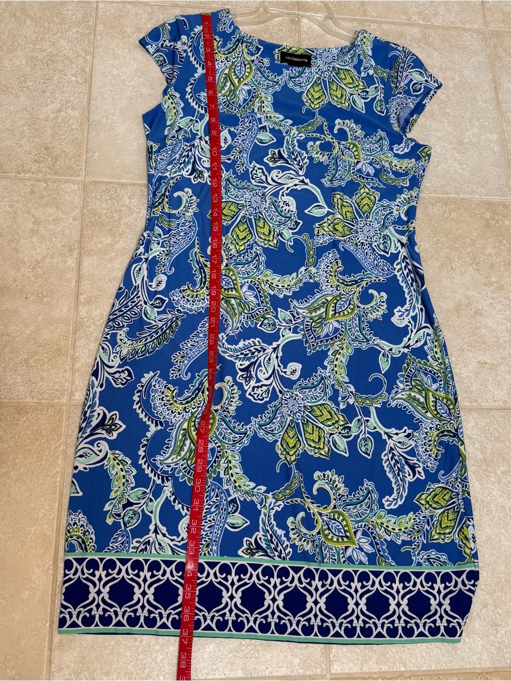 LIZ CLAIBORNE cap sleeve dress size M - Picture 6 of 7